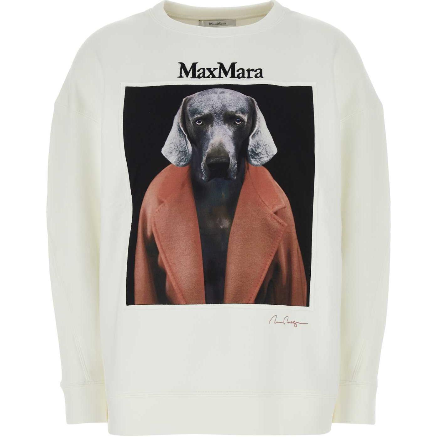 Свитшот с вышитым логотипом MaxMara, белый
Свитшот с вышитым логотипом MaxMara, белый
