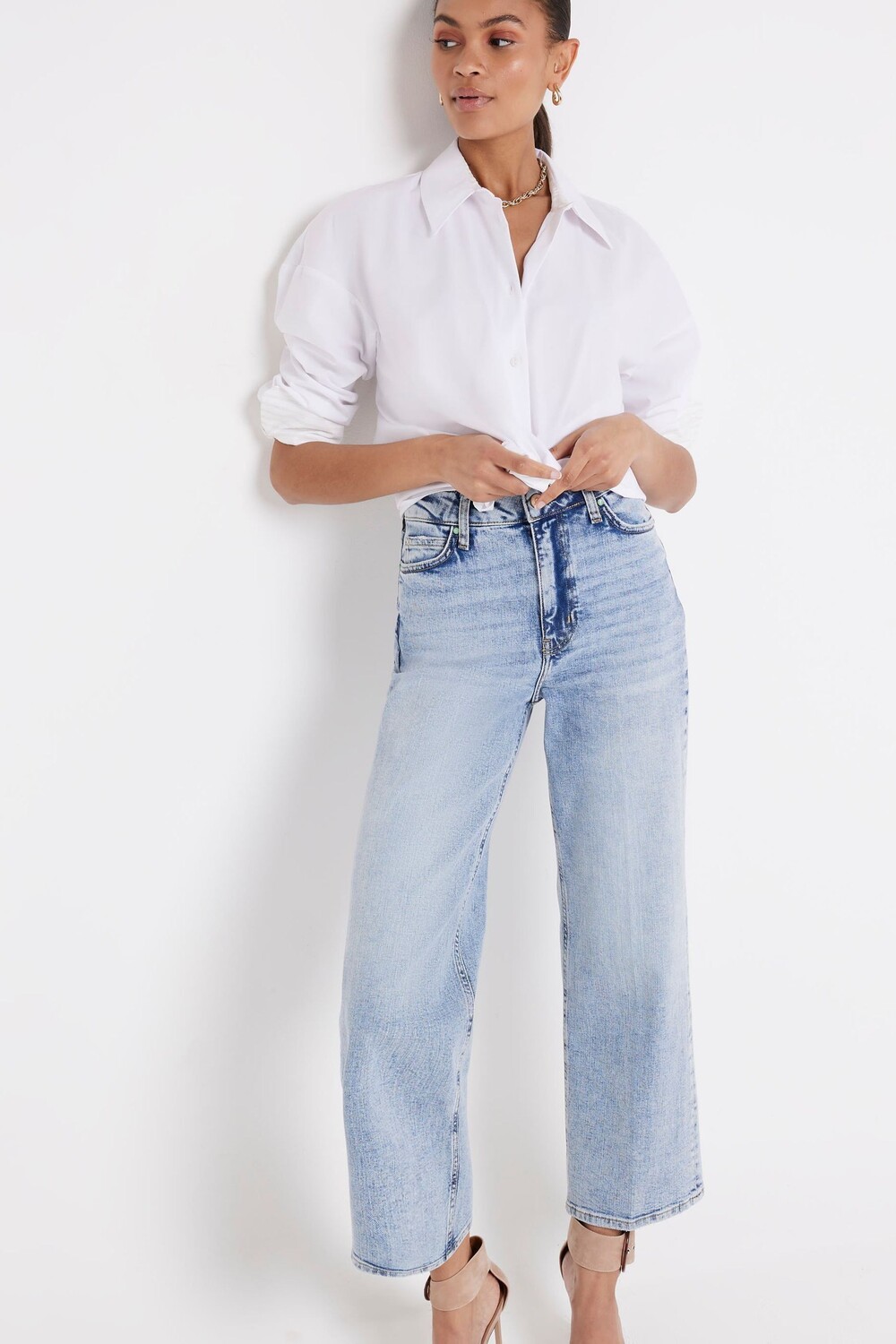 Легкие широкие укороченные джинсы Doris River Island, синий
Легкие широкие укороченные джинсы Doris River Island, синий