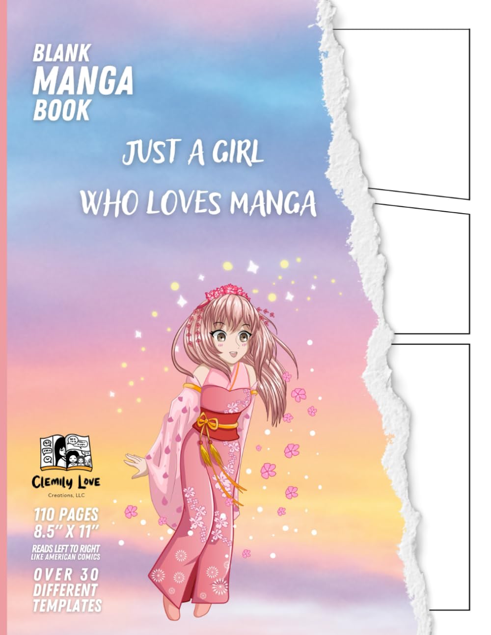 Blank Manga Book: Just a Girl Who Loves Manga! Create Your Own Manga Masterpiece: The Ultimate Blank Comic Book Sketchbook Left to Right (Independently published)
Blank Manga Book: Just a Girl Who Loves Manga! Create Your Own Manga Masterpiece: The Ultimate Blank Comic Book Sketchbook Left to Right (Independently published)