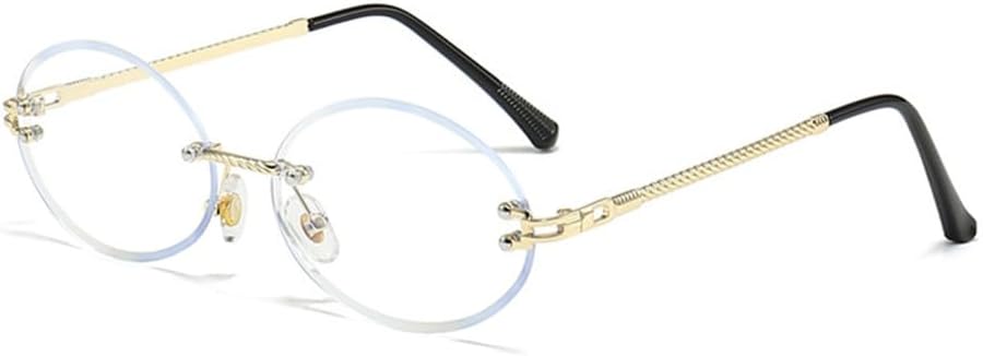 Овальные солнцезащитные очки без оправы для женщин, маленькая металлическая оправа, прозрачные линзы цвета океана, винтажные солнцезащитные очки для женщин generic, Transparent
Овальные солнцезащитные очки без оправы для женщин, маленькая металлическая оправа, прозрачные линзы цвета океана, винтажные солнцезащитные очки для женщин generic, Transparent