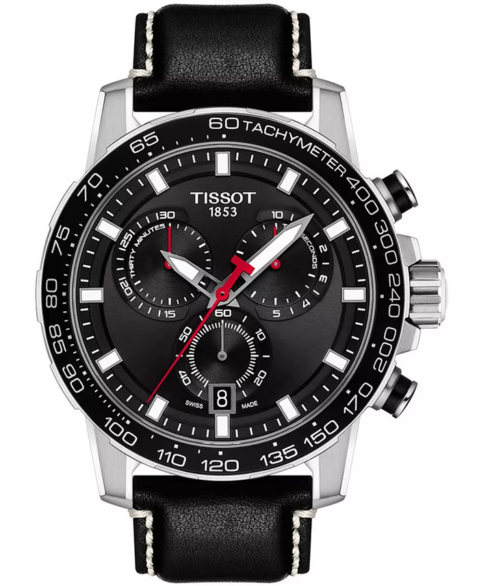 Мужские часы Swiss Chronograph Supersport T-Sport с черным кожаным ремешком, 46 мм Tissot
Мужские часы Swiss Chronograph Supersport T-Sport с черным кожаным ремешком, 46 мм Tissot