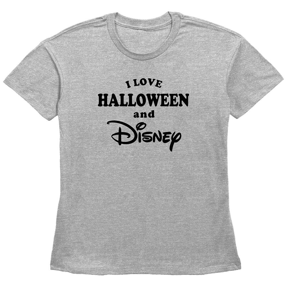 Женская футболка с рисунком Disney's I Love Halloween And Disney, цвет Heather Gray
Женская футболка с рисунком Disney's I Love Halloween And Disney, цвет Heather Gray