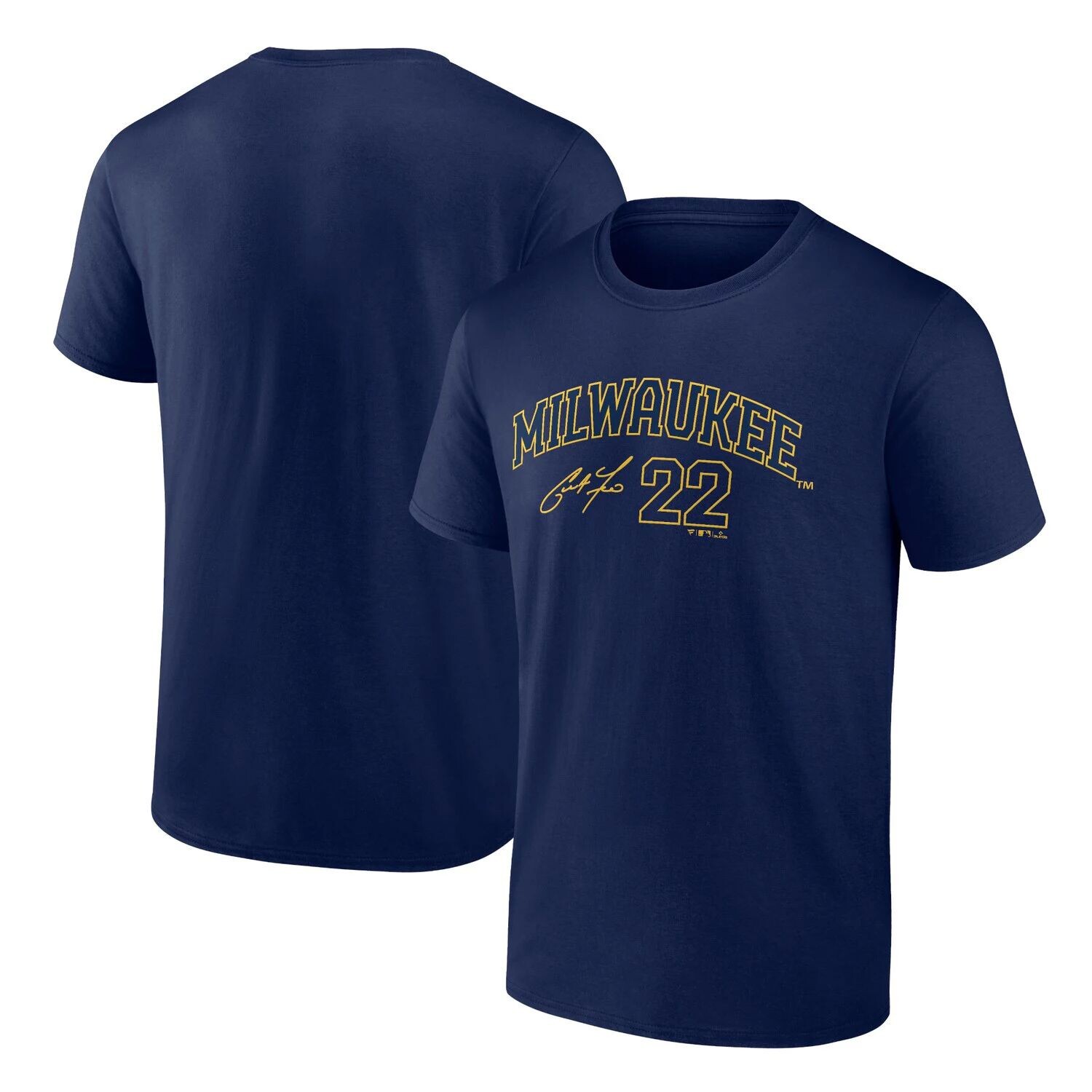 Мужская футболка Fanatics с логотипом Christian Yelich Navy Milwaukee Brewers, имя и номер игрока
Мужская футболка Fanatics с логотипом Christian Yelich Navy Milwaukee Brewers, имя и номер игрока