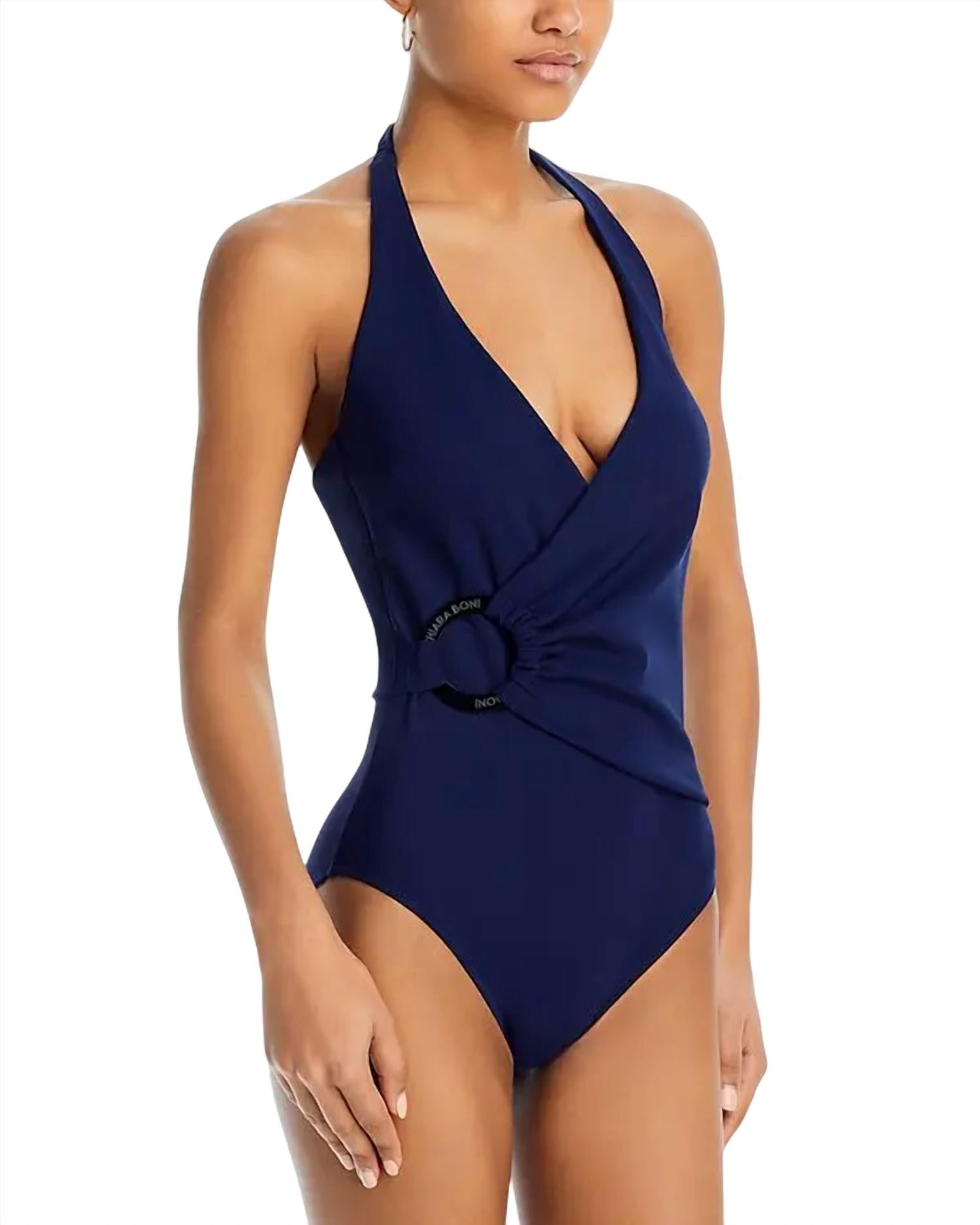 Купальник La Petite Robe Varvara Side Ring One Piece в темно-синем цвете Chiara Boni
Купальник La Petite Robe Varvara Side Ring One Piece в темно-синем цвете Chiara Boni