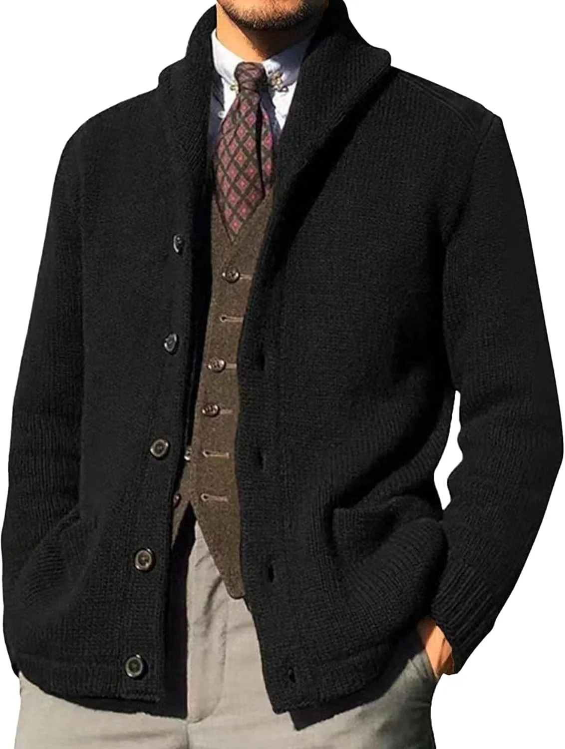 Maiyifu-GJ мужской кардиган с длинным рукавом slim fit
Maiyifu-GJ мужской кардиган с длинным рукавом slim fit