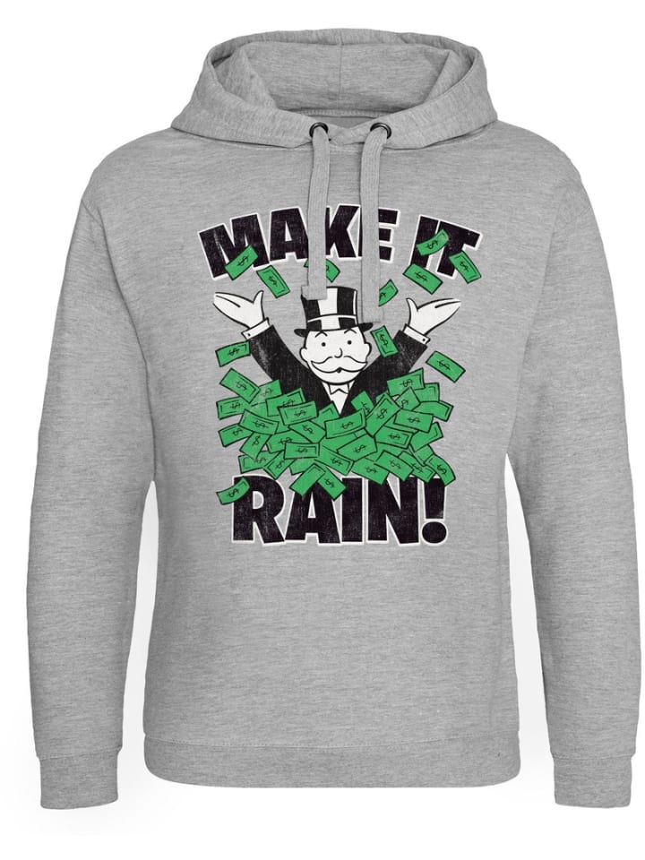 Толстовка с капюшоном Monopoly Make It Rain Epic Hoodie серого цвета Monopoly
Толстовка с капюшоном Monopoly Make It Rain Epic Hoodie серого цвета Monopoly