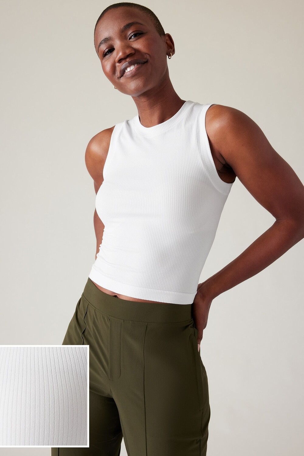 Обновите бесшовную майку для мышц Athleta, белый
Обновите бесшовную майку для мышц Athleta, белый