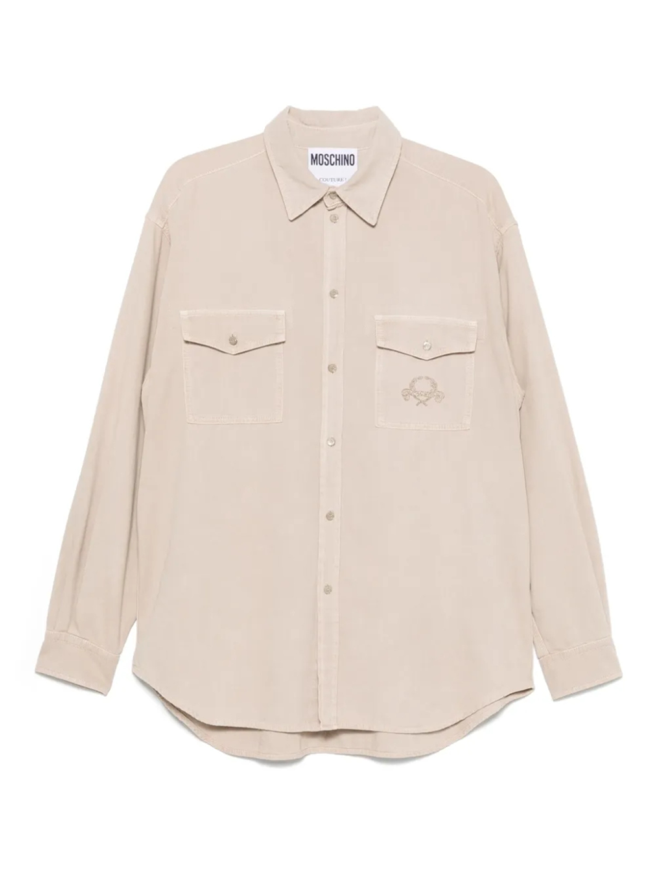 Рубашка из хлопка Moschino, нейтральный
Рубашка из хлопка Moschino, нейтральный