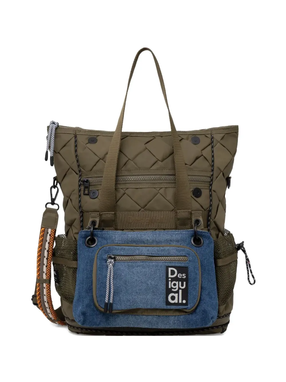 Стеганый рюкзак Voyager XL Desigual, зеленый 
Стеганый рюкзак Voyager XL Desigual, зеленый