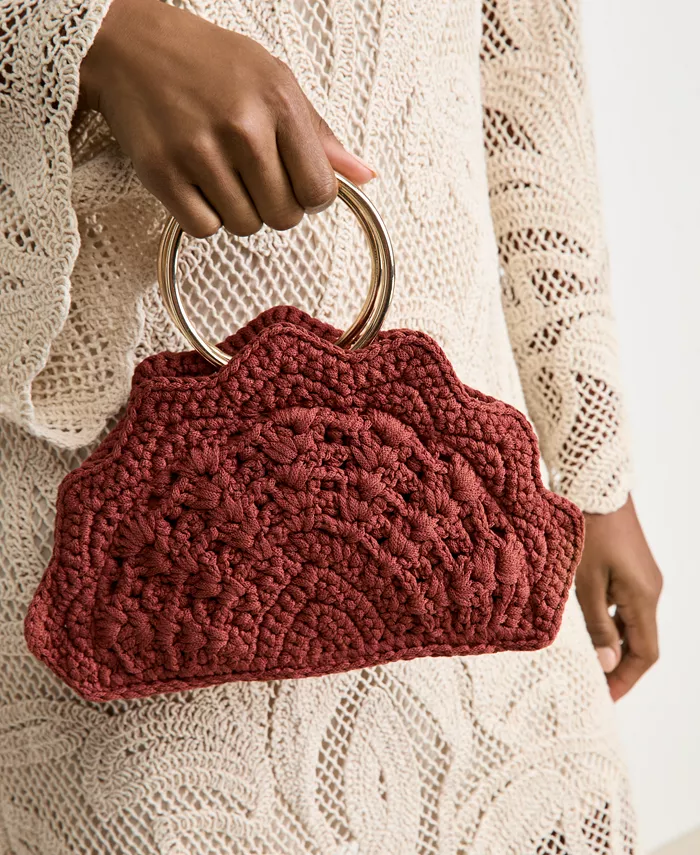 Женская вязаная крючком сумка с верхней ручкой On 34th, красный
Женская вязаная крючком сумка с верхней ручкой On 34th, красный