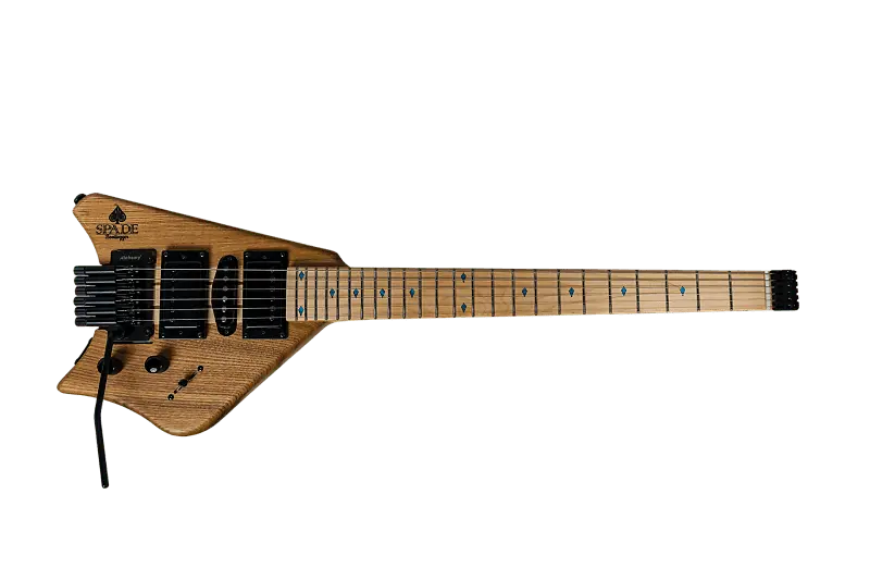 Электрогитара Spade Matte Clear With Floating Tremolo HSH Pickups Coil Split & Stiletto Case