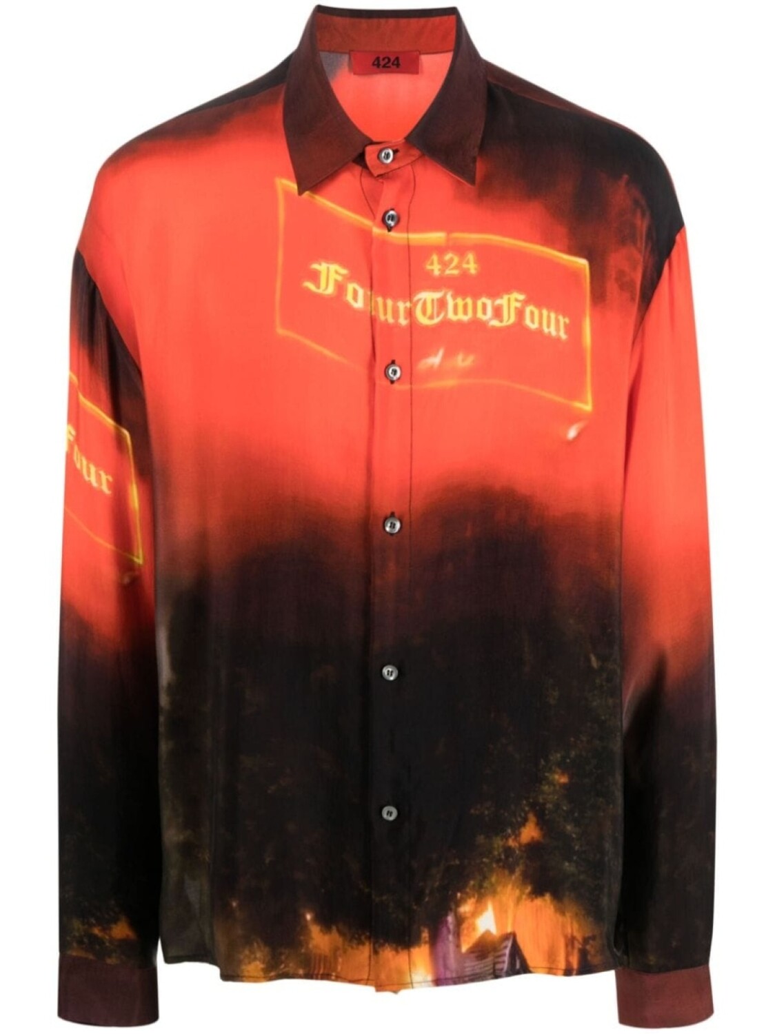 424 рубашка с графичным принтом, красный
424 рубашка с графичным принтом, красный