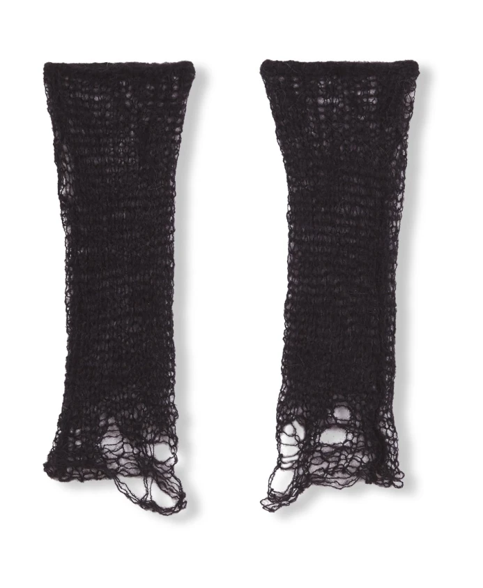 Короткие перчатки открытой вязки Cortana, черный
Короткие перчатки открытой вязки Cortana, черный