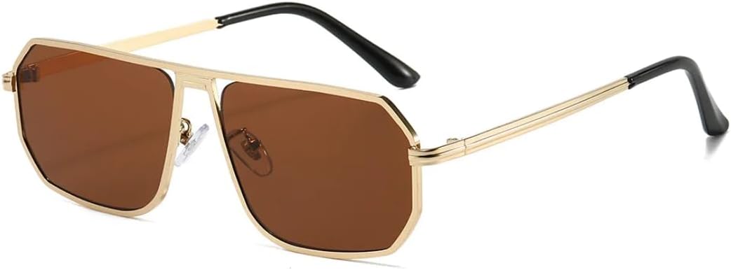 Классические солнцезащитные очки в крупной оправе для женщин и мужчин, роскошные дизайнерские винтажные металлические солнцезащитные очки, популярные очки в стиле стимпанк, защита от УФ-излучения UV400 SZVVBKK, Gold Tea
Классические солнцезащитные очки в крупной оправе для женщин и мужчин, роскошные дизайнерские винтажные металлические солнцезащитные очки, популярные очки в стиле стимпанк, защита от УФ-излучения UV400 SZVVBKK, Gold Tea