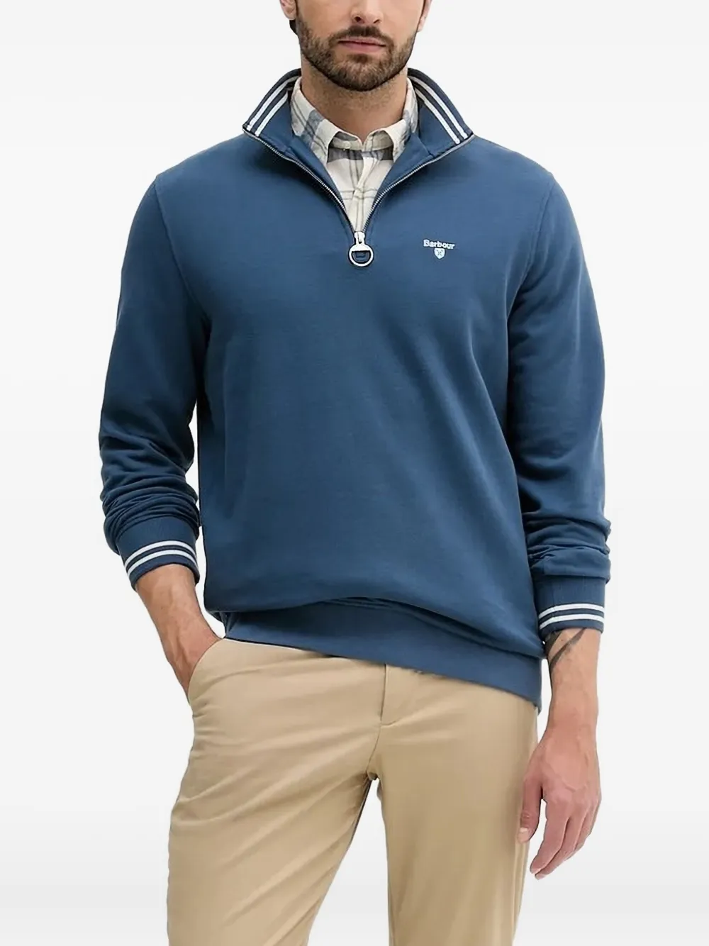 Толстовка с высоким воротом и застежкой-молнией на половину длины Barbour, синий
Толстовка с высоким воротом и застежкой-молнией на половину длины Barbour, синий