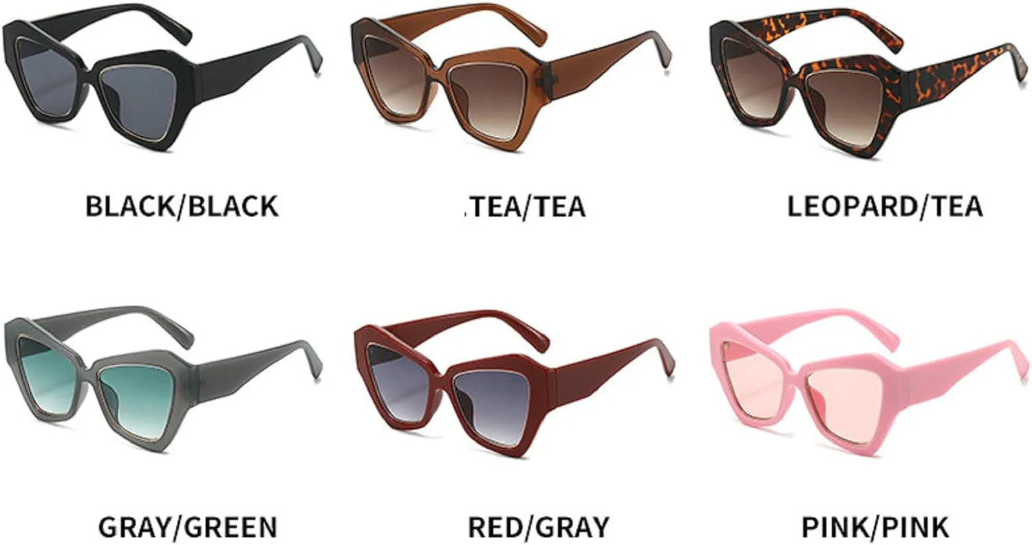 Ретро-солнцезащитные очки «кошачий глаз» для женщин, многоугольные солнцезащитные очки, модные дизайнерские очки в стиле 90-х, большие солнцезащитные очки mincl, C1
Ретро-солнцезащитные очки «кошачий глаз» для женщин, многоугольные солнцезащитные очки, модные дизайнерские очки в стиле 90-х, большие солнцезащитные очки mincl, C1