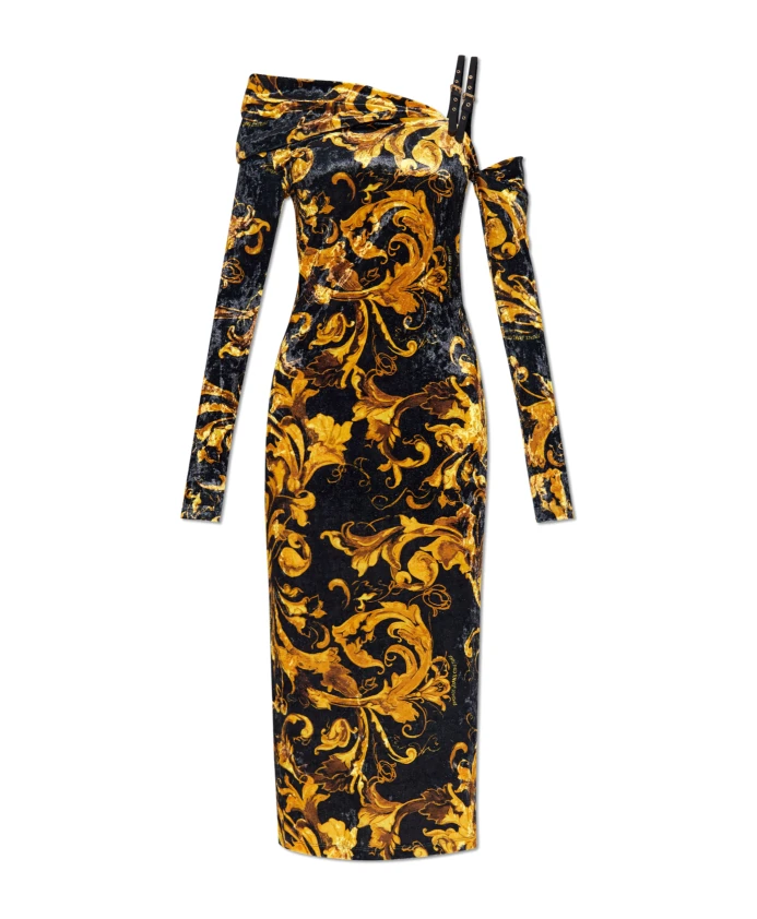 Платье миди с узором Versace Jeans Couture, черный
Платье миди с узором Versace Jeans Couture, черный