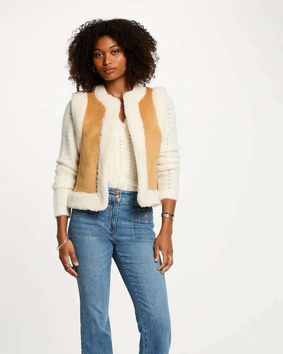 Женский прямой жилет без рукавов Morgan, бежевый
Женский прямой жилет без рукавов Morgan, бежевый