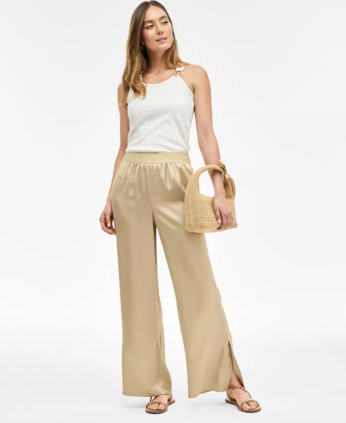 Женские сатиновые брюки на резинке с широкими штанинами I.N.C. International Concepts, коричневый/бежевый
Женские сатиновые брюки на резинке с широкими штанинами I.N.C. International Concepts, коричневый/бежевый