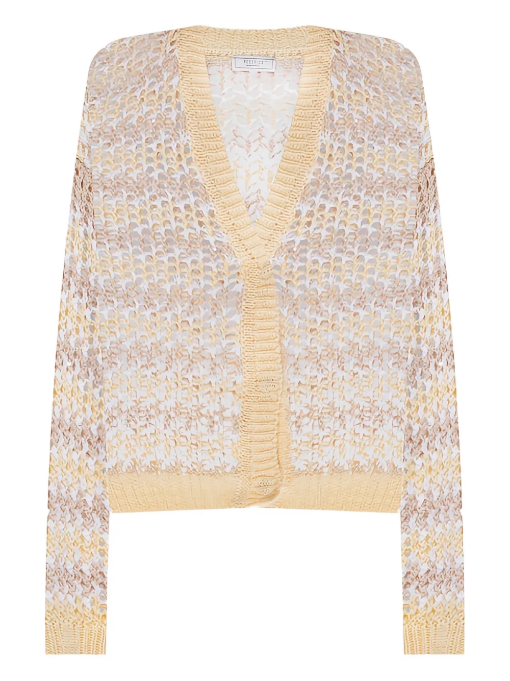Кардиган ажурной вязки Peserico, желтый
Кардиган ажурной вязки Peserico, желтый