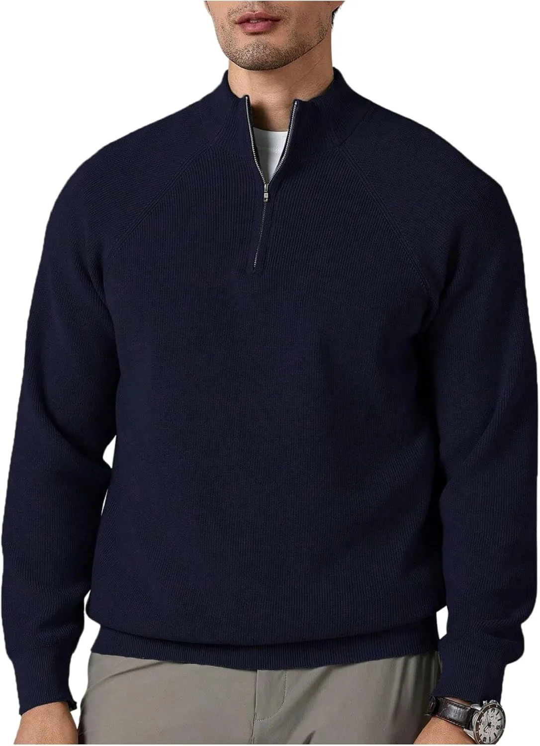 Soly Hux мужской свитер с воротником стойкой и длинными рукавами
Soly Hux мужской свитер с воротником стойкой и длинными рукавами