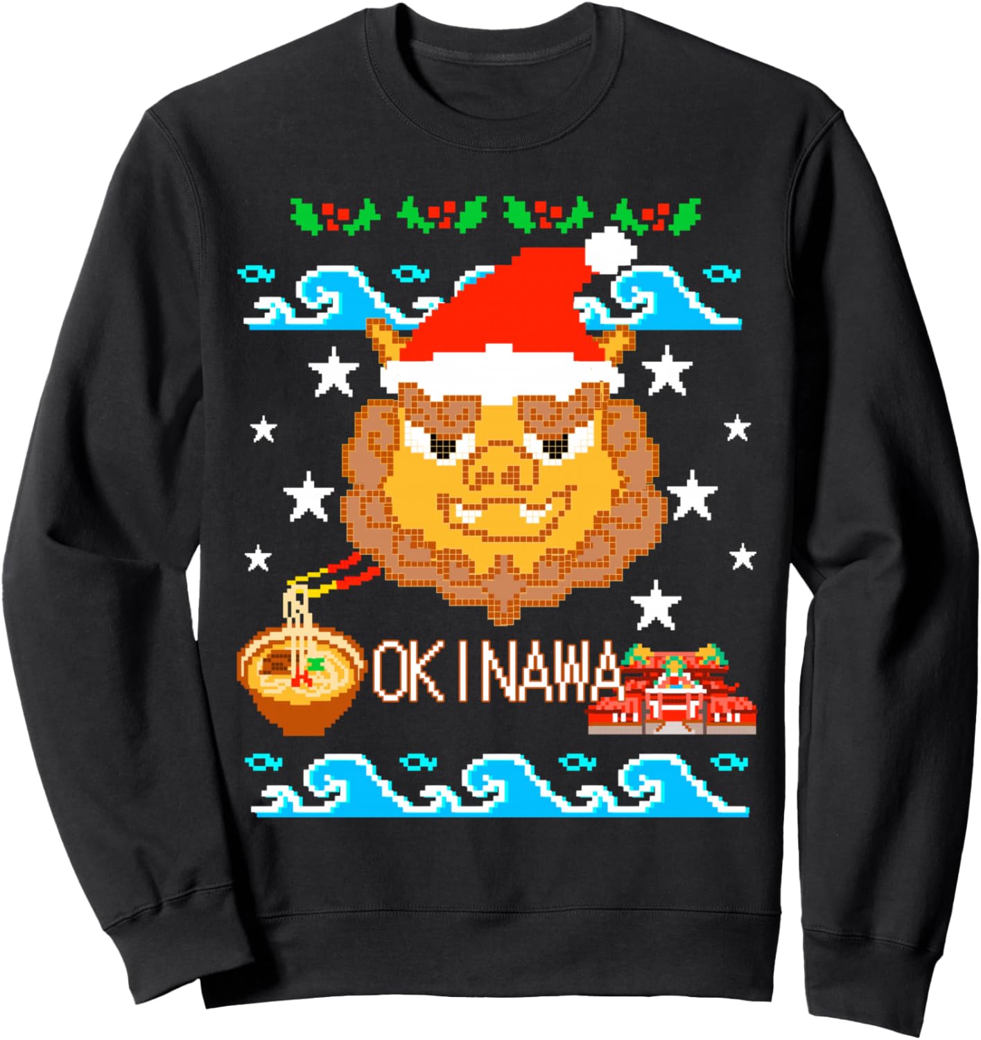 Шиса Санта-Клаус, замок Сюри и окинавская соба - просто прелесть! Принт в стиле «уродливого свитера», сувенирная толстовка «Счастливого Рождества, Окинава», черная Uchinanchu Okinawa Daisuki Clothes & Gifts, Черный, Шиса Санта-Клаус, замок Сюри и окинавск
Шиса Санта-Клаус, замок Сюри и окинавская соба - просто прелесть! Принт в стиле «уродливого свитера», сувенирная толстовка «Счастливого Рождества, Окинава», черная Uchinanchu Okinawa Daisuki Clothes & Gifts, Черный, Шиса Санта-Клаус, замок Сюри и окинавск