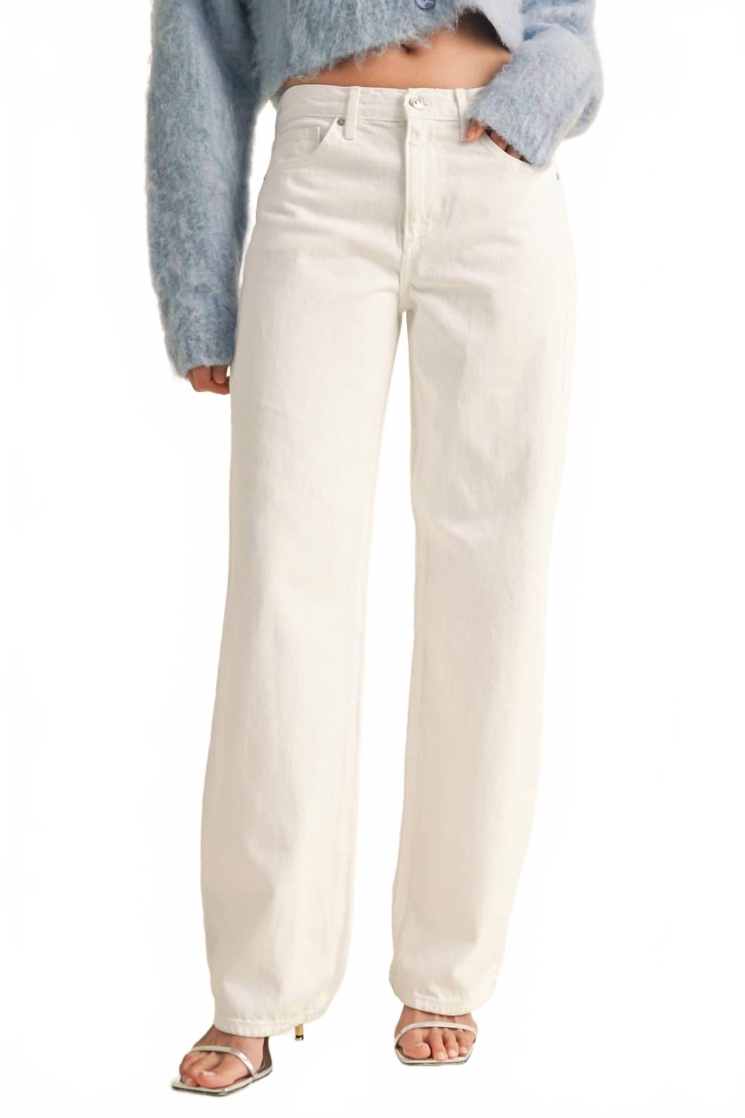 Расслабленные прямые джинсы в оптическом белом JUST BLACK DENIM
Расслабленные прямые джинсы в оптическом белом JUST BLACK DENIM