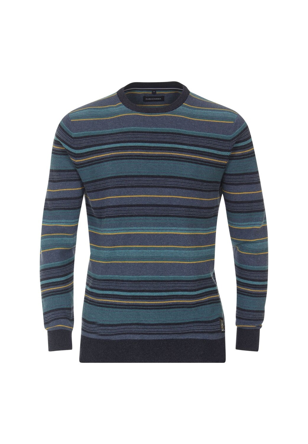 Мужской полосатый свитер CASAMODA, темно-бирюзовый 
Мужской полосатый свитер CASAMODA, темно-бирюзовый