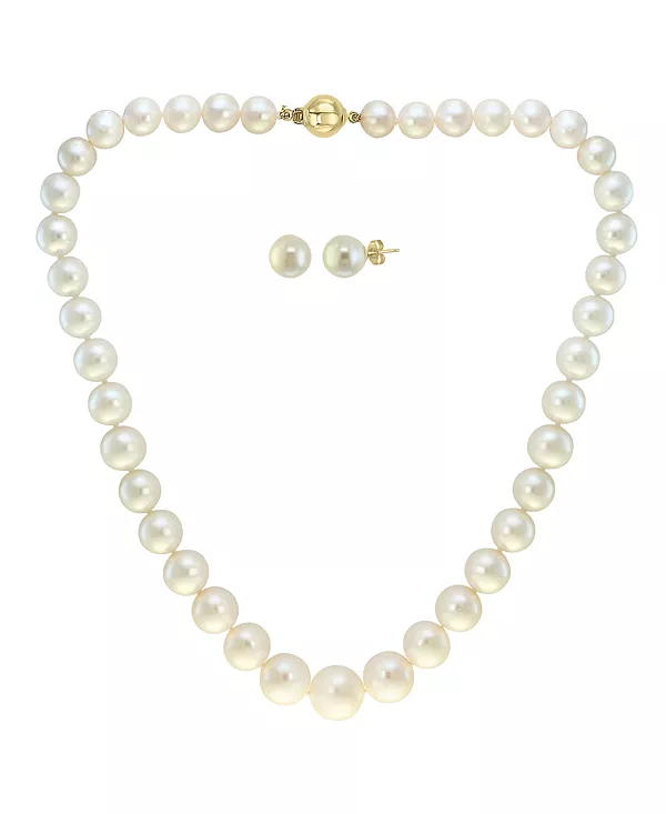 Комплект из двух нитей культивированного пресноводного жемчуга Effy (7-1/2-13 мм) и серег-гвоздиков в комплекте Effy Collection, silver
Комплект из двух нитей культивированного пресноводного жемчуга Effy (7-1/2-13 мм) и серег-гвоздиков в комплекте Effy Collection, silver