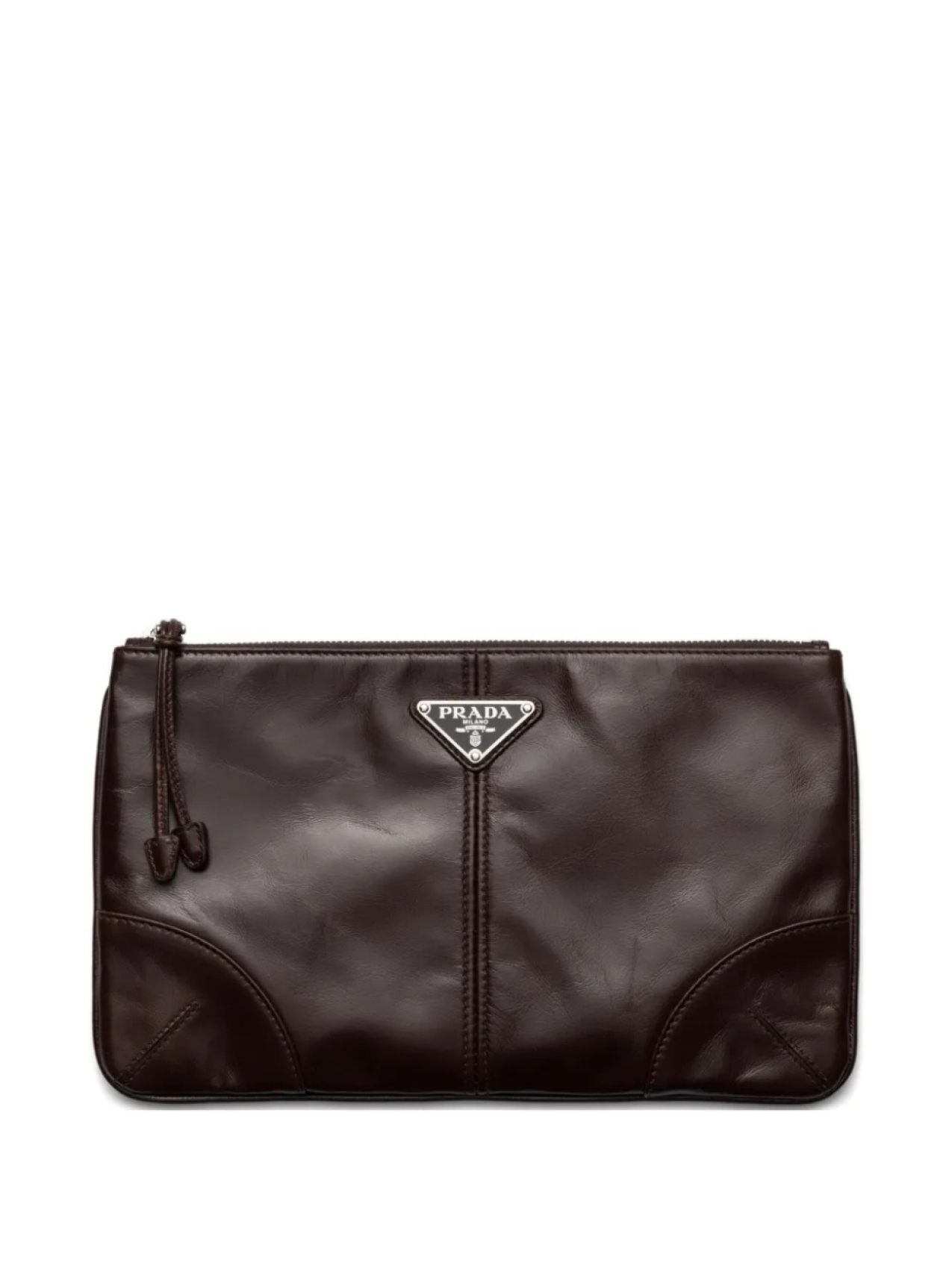 Prada клатч на молнии, коричневый
Prada клатч на молнии, коричневый