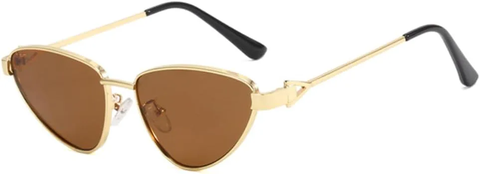 Винтажные металлические солнцезащитные очки «кошачий глаз» для женщин, ретро-очки в маленькой треугольной оправе, женские солнцезащитные очки generic, Gold Tea
Винтажные металлические солнцезащитные очки «кошачий глаз» для женщин, ретро-очки в маленькой треугольной оправе, женские солнцезащитные очки generic, Gold Tea