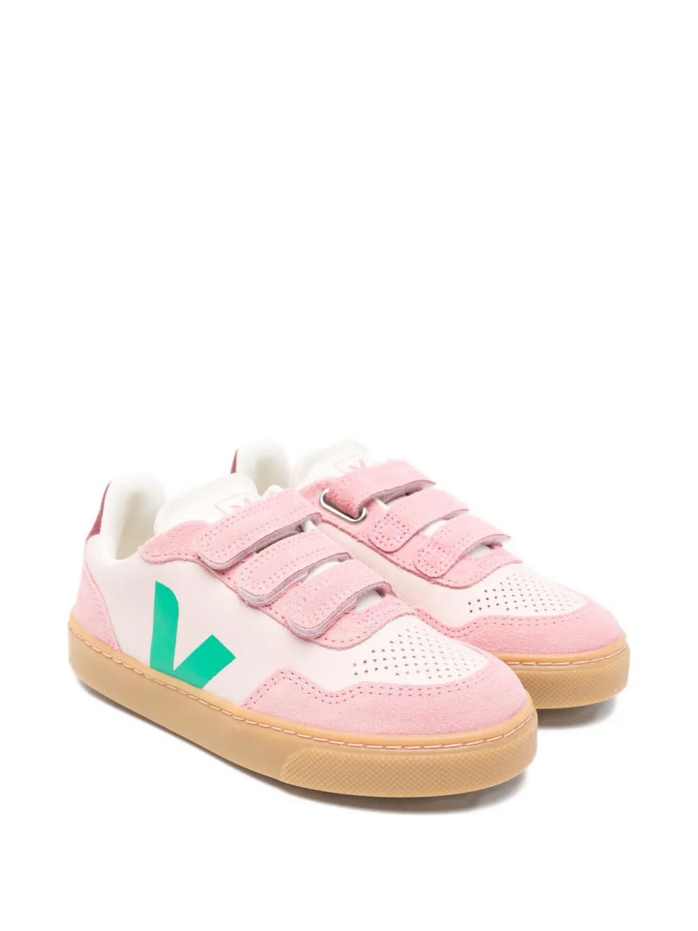 Кожаные кеды V-10 на липучках Veja Kids, розовый
Кожаные кеды V-10 на липучках Veja Kids, розовый