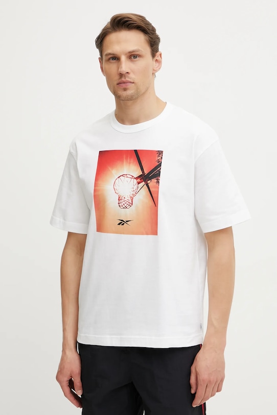 Хлопковая футболка Reebok Classic, белый
Хлопковая футболка Reebok Classic, белый