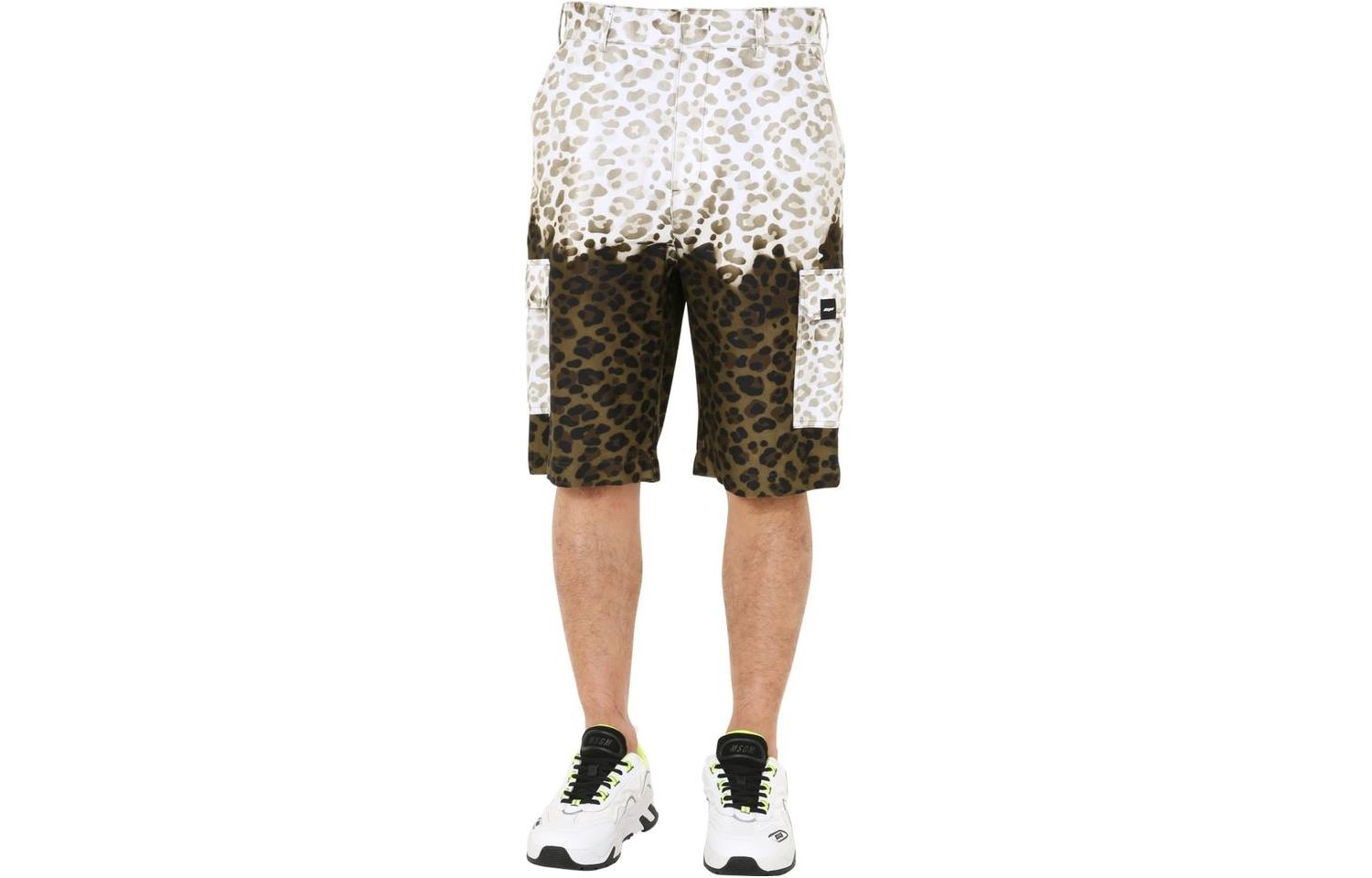 MSGM Двухцветные леопардовые карго-шорты
MSGM Двухцветные леопардовые карго-шорты