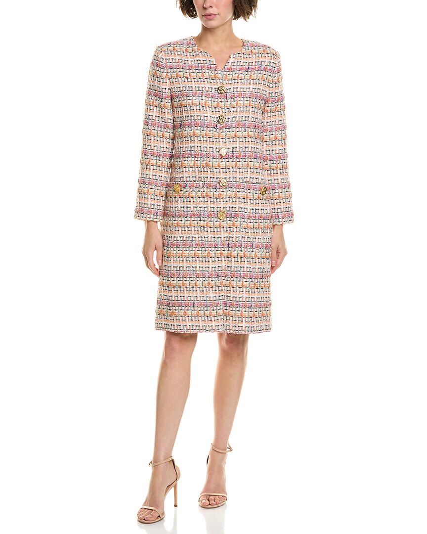 Платье St John из твида с рельефной клеткой St. John, оранжевый
Платье St John из твида с рельефной клеткой St. John, оранжевый