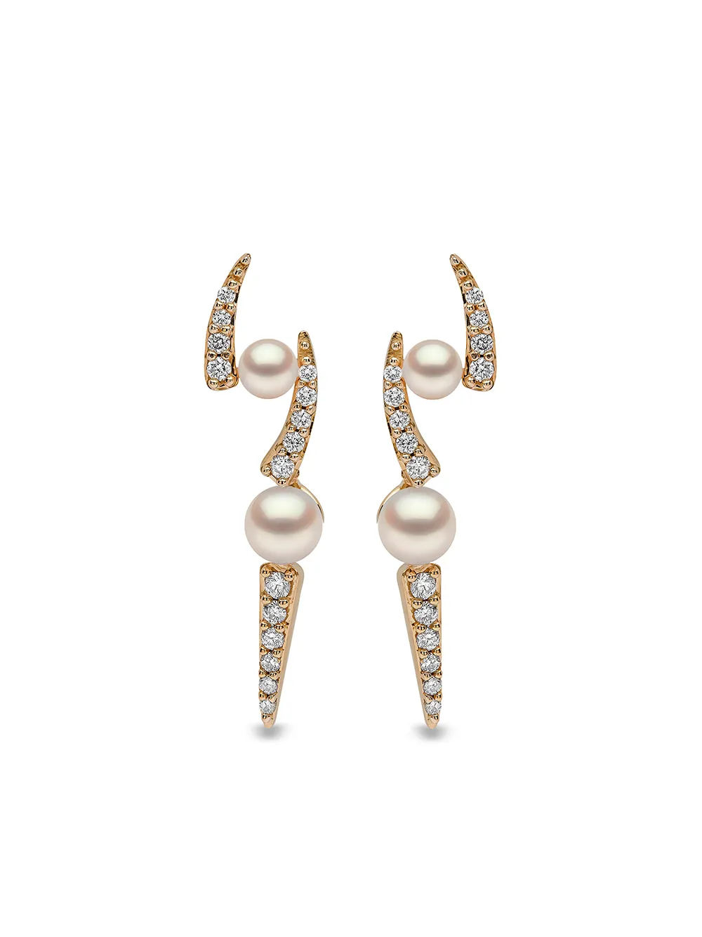 Серьги Sleek из желтого золота с жемчугом и бриллиантами Yoko London, золотой
Серьги Sleek из желтого золота с жемчугом и бриллиантами Yoko London, золотой