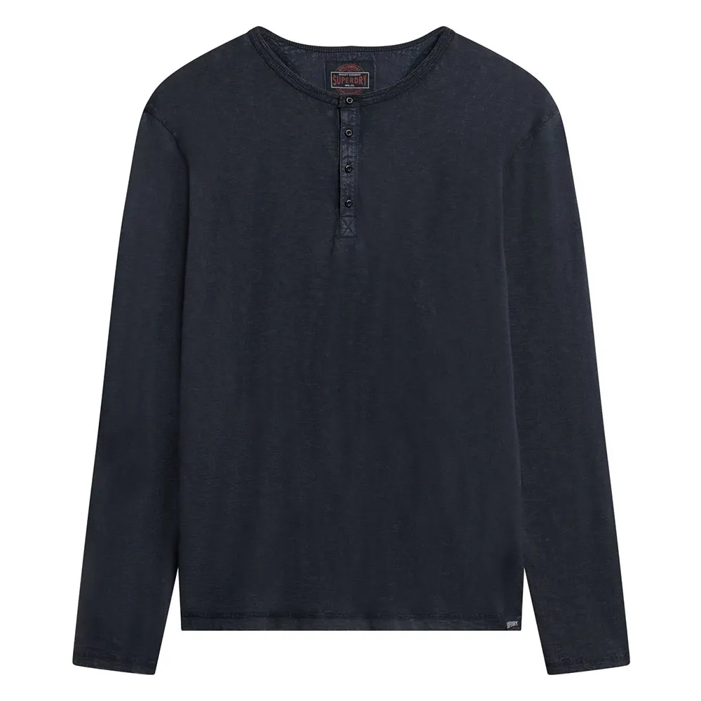 Лонгслив Superdry Slub Grandad, синий
Лонгслив Superdry Slub Grandad, синий