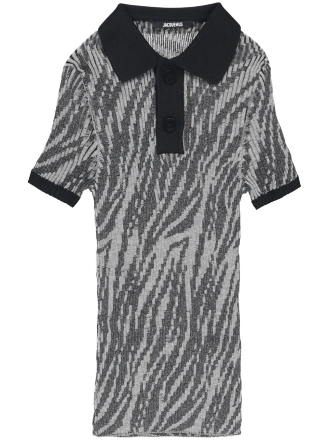 Рубашка-поло из рубчатой вязки Jacquemus, черный
Рубашка-поло из рубчатой вязки Jacquemus, черный