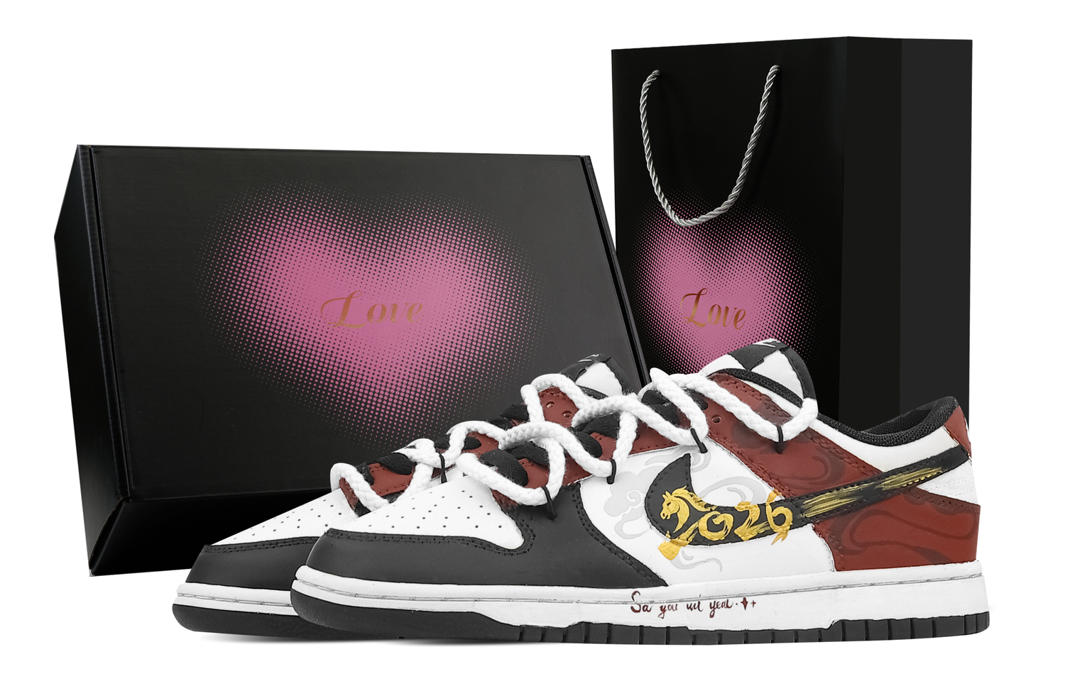 Nike Dunk Auspicious Clouds, Heart Box Abrasion Resistant Low top Skateboard Shoes Unisex черный красный
Nike Dunk Auspicious Clouds, Heart Box Abrasion Resistant Low top Skateboard Shoes Unisex черный красный