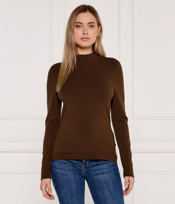 Свитер женский Marc Cain облегающего кроя из вискозы, коричневый
Свитер женский Marc Cain облегающего кроя из вискозы, коричневый