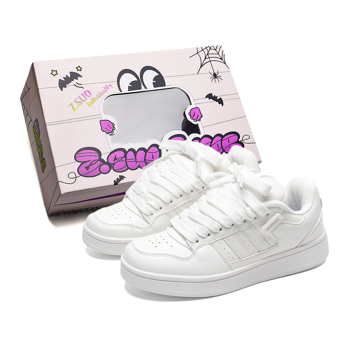 Z.SUO Скользоустойчивые легкие дышащие низкие скейтерские кроссовки унисекс желто-черные в коробке белые, цвет White
Z.SUO Скользоустойчивые легкие дышащие низкие скейтерские кроссовки унисекс желто-черные в коробке белые, цвет White