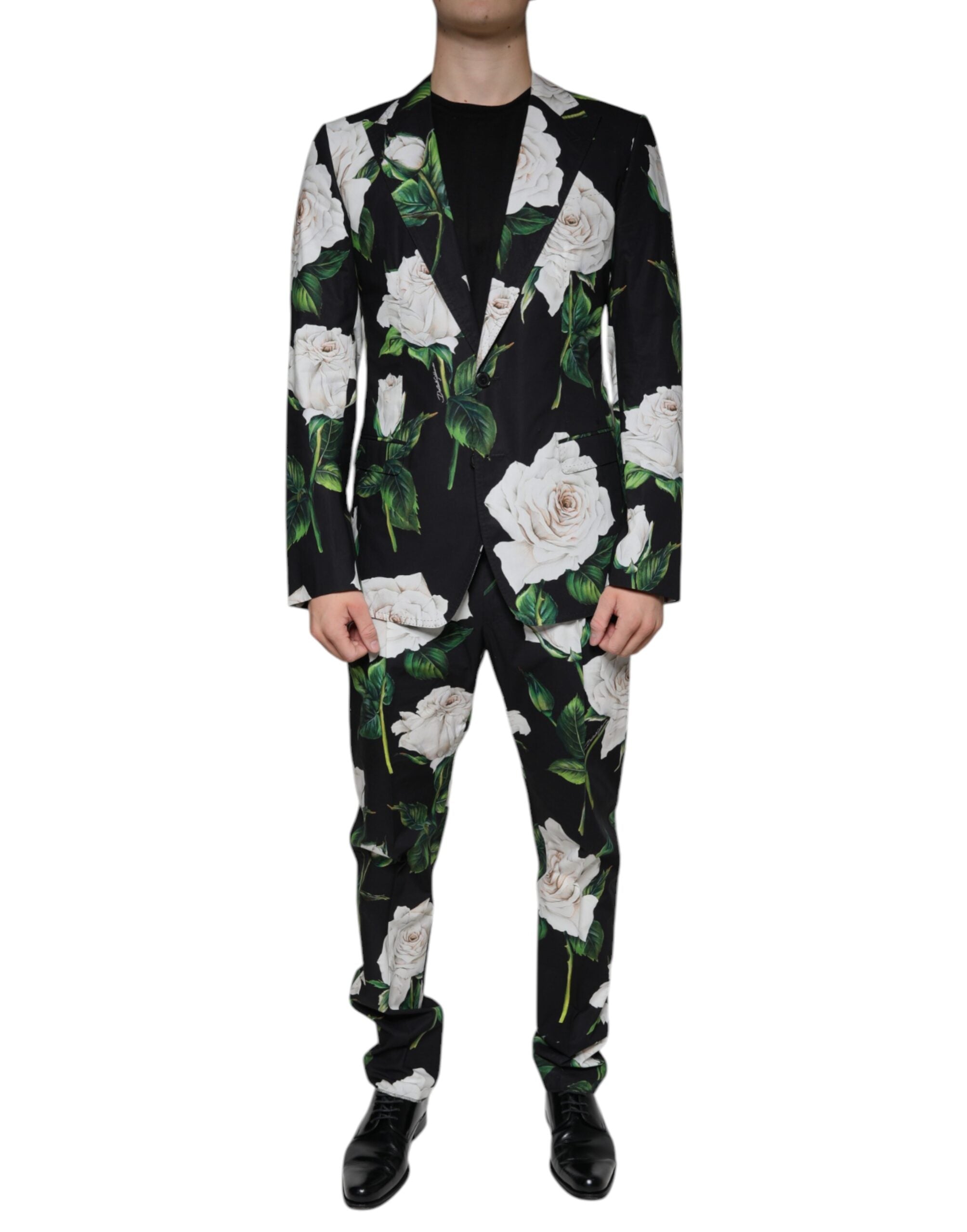 Dolce & Gabbana Rose Cotton Men Формальный мужской костюм из двух частей
Dolce & Gabbana Rose Cotton Men Формальный мужской костюм из двух частей