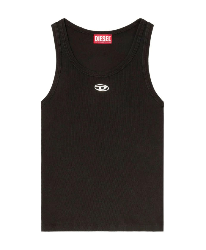 Облегающая ребристая майка Diesel, черный
Облегающая ребристая майка Diesel, черный