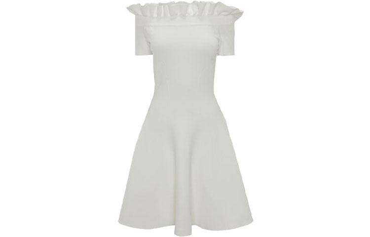 Женское платье с короткими рукавами SS22 Alexander McQueen, цвет слоновая кость
Женское платье с короткими рукавами SS22 Alexander McQueen, цвет слоновая кость