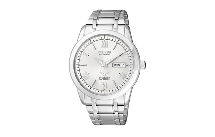 CITIZEN Часы Mechanical Movement Stainless Steel Strap Watch 40mm Men's Watch Silver Dial, Silver Dial 
CITIZEN Часы Mechanical Movement Stainless Steel Strap Watch 40mm Men's Watch Silver Dial, Silver Dial