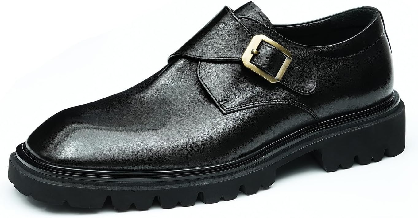 Мужские лоферы Santimon, формальные туфли-слипоны из кожи с пряжкой, для бизнеса, свадьбы, повседневной носки, модные летние туфли для мужчин и мальчиков, черный
Мужские лоферы Santimon, формальные туфли-слипоны из кожи с пряжкой, для бизнеса, свадьбы, повседневной носки, модные летние туфли для мужчин и мальчиков, черный