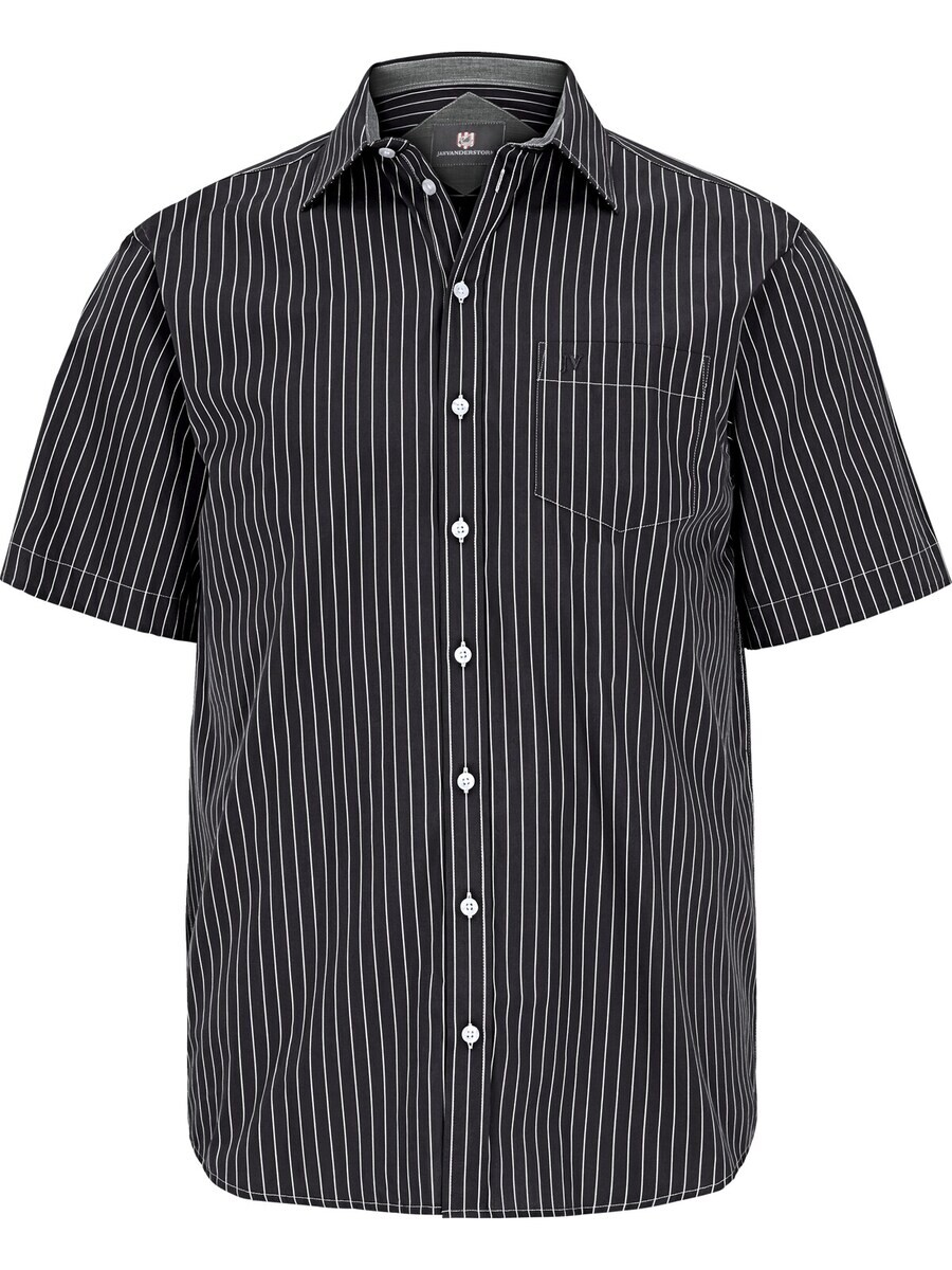 Рубашка Jan Vanderstorm Comfort fit Button Up Perttu, черный 
Рубашка Jan Vanderstorm Comfort fit Button Up Perttu, черный