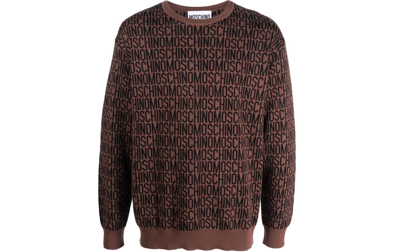 Свитер с интарсией логотипа MOSCHINO, коричневый
Свитер с интарсией логотипа MOSCHINO, коричневый