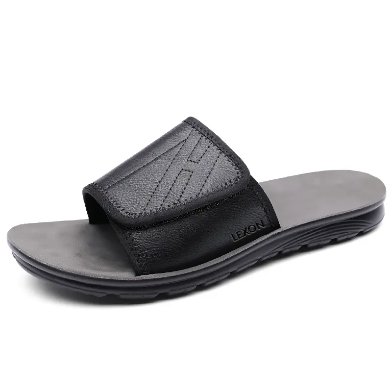 Резиновые амортизирующие нескользящие износостойкие бесшумные сандалии для мужчин LEXON, Black
Резиновые амортизирующие нескользящие износостойкие бесшумные сандалии для мужчин LEXON, Black