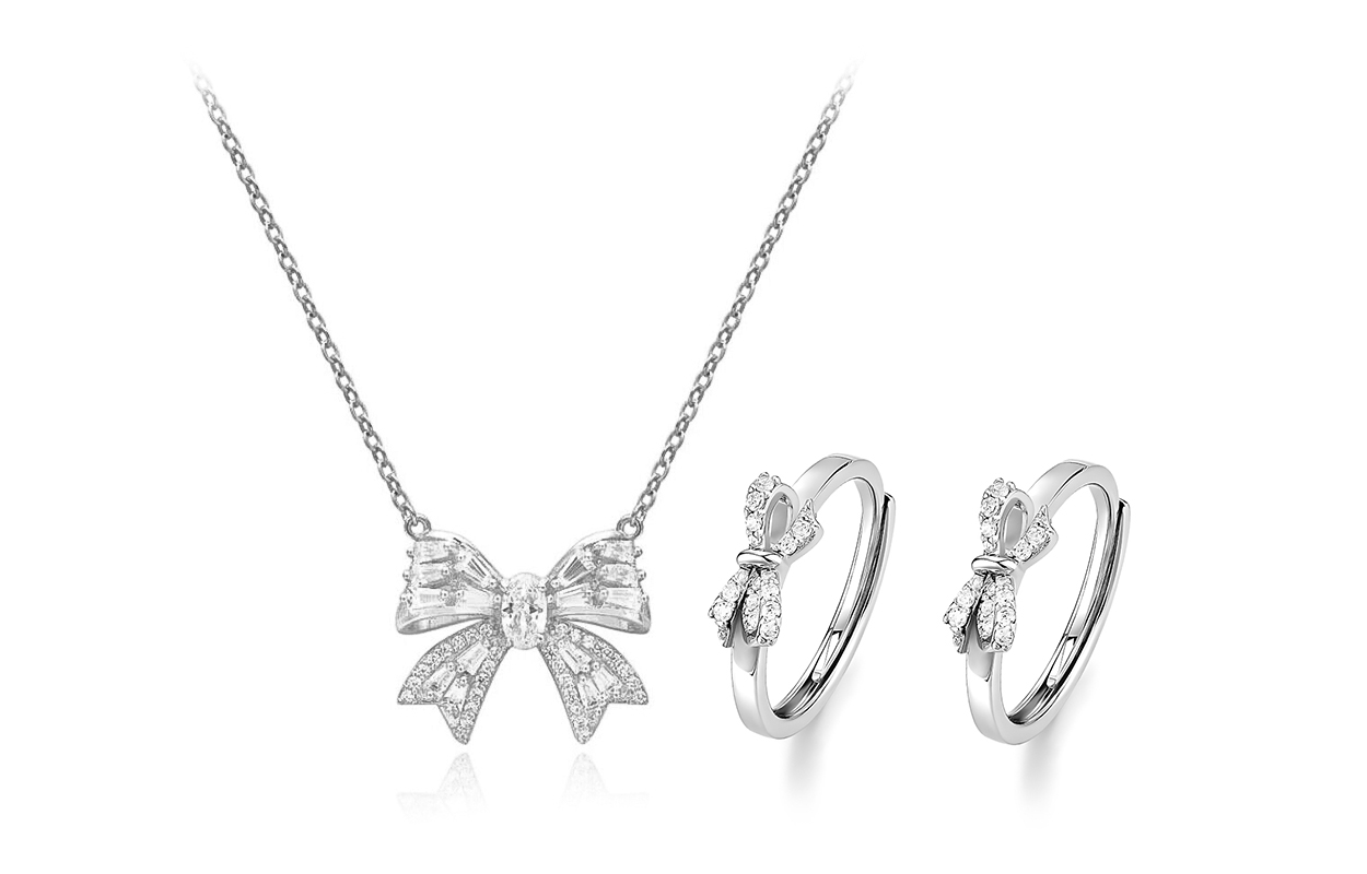 Женское ожерелье GIFU, Bow Necklace + Bow Girlfriend Ring
Женское ожерелье GIFU, Bow Necklace + Bow Girlfriend Ring